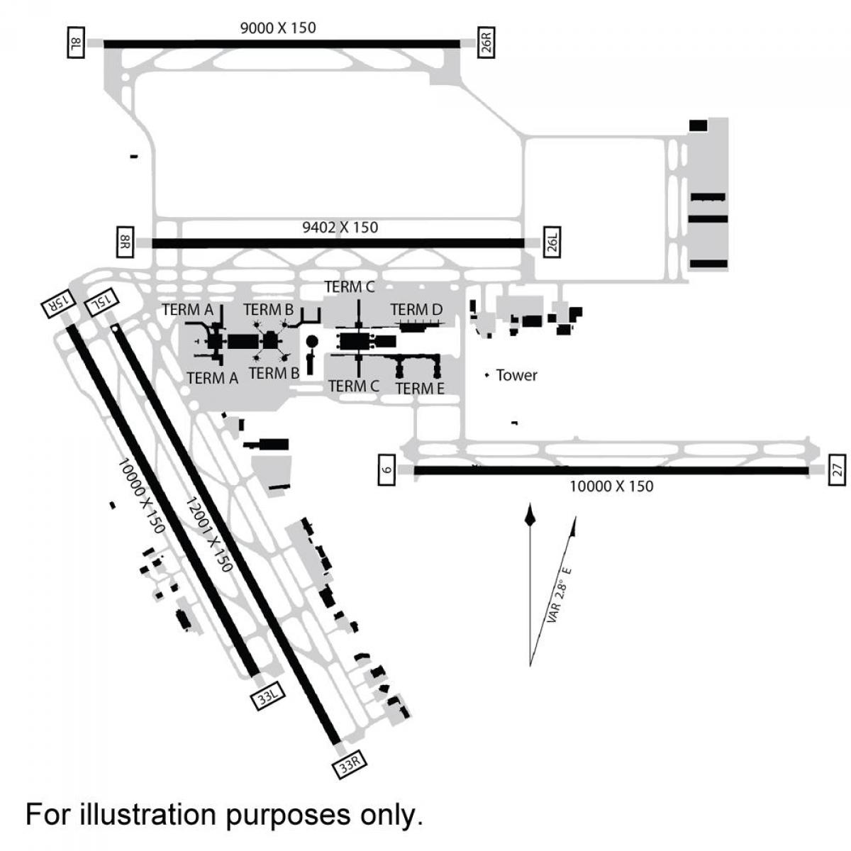 Bush intercontinental airport map