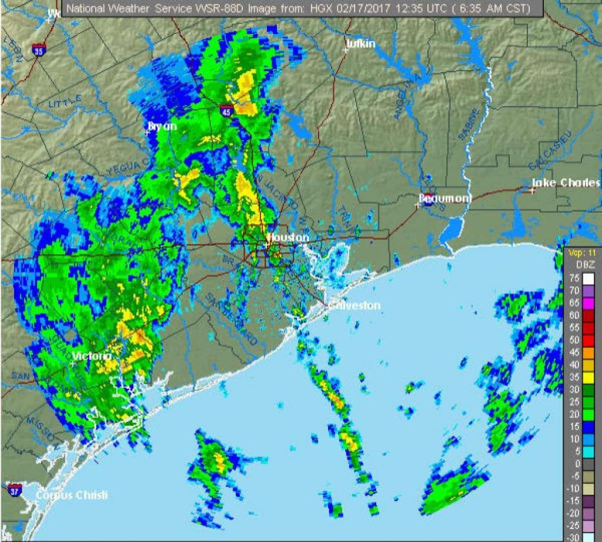 rain map Houston