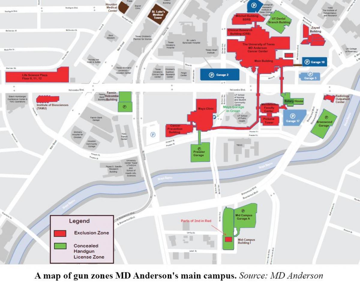 Md Anderson Houston map