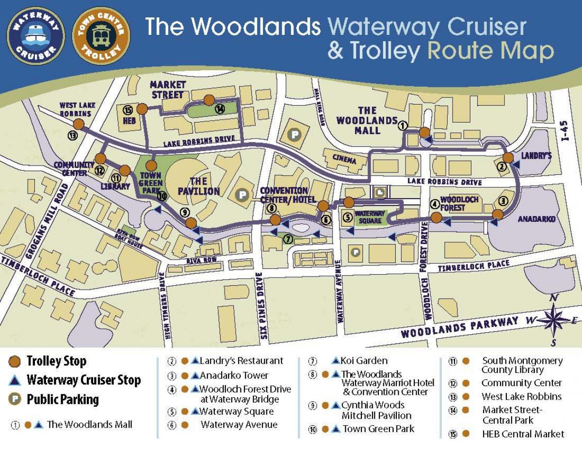the Woodlands mall map
