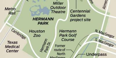 Map of Hermann park