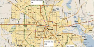 Map of Houston metro area