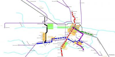 Metro rail Houston map
