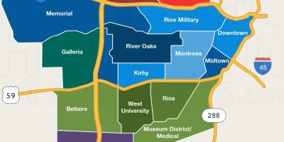 Map of Houston neighborhoods