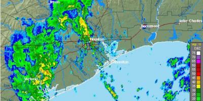 Rain map Houston
