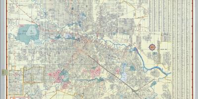 Street map of Houston