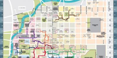 Downtown Houston tunnel map